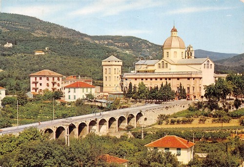 Cartolina Loano Chiesa Monte Carmelo