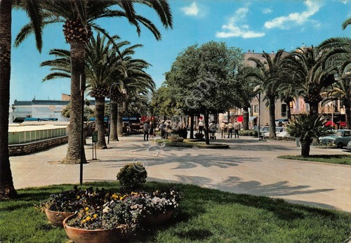 Cartolina Loano Passeggiata e giardini 1971 (Savona)