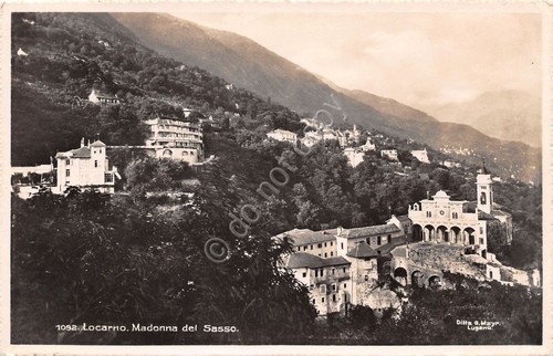 Cartolina Locarno Madonna del Sasso 1951