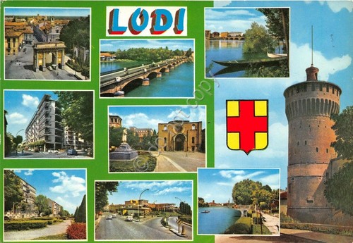 Cartolina Lodi - vedutine -1973 (Milano)