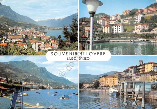 Cartolina Lovere Lago d' Iseo Vedute (Bergamo)