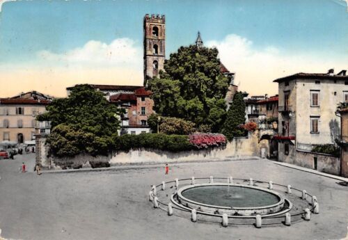Cartolina Lucca Piazza san Martino Fontana 1957