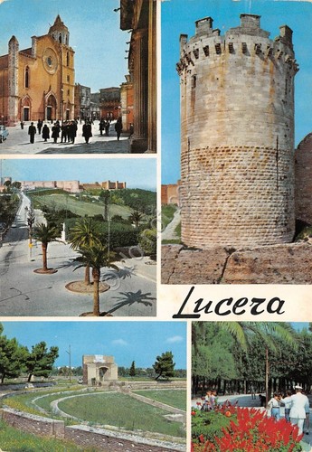 Cartolina Lucera 5 vedute (Foggia)