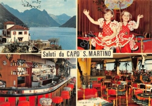 Cartolina Lugano Paradiso Dancing Capo San Martino vedute