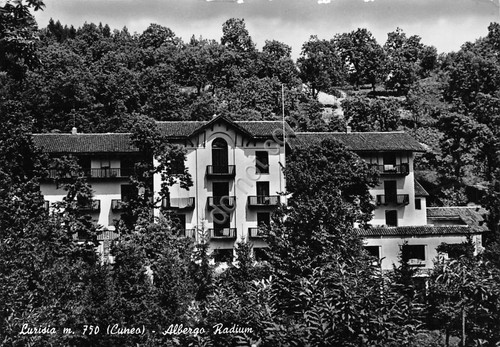 Cartolina Lurisia Albergo Radium 1957