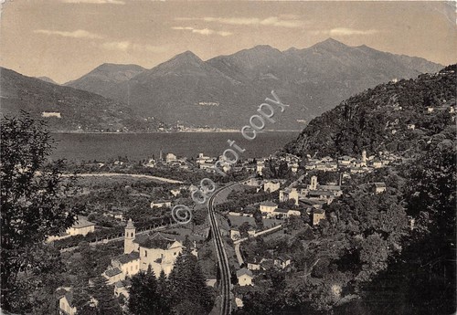 Cartolina Maccagno Panorama 1952