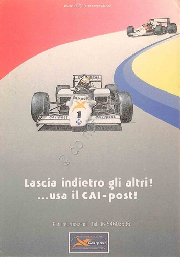 Cartolina Macchina da corsa CAI post