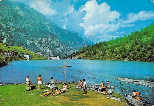 Cartolina Macugnaga Borca Lago delle Fate animata (Verbania)