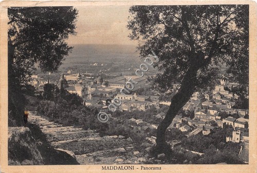 Cartolina Maddaloni Panorama 1955