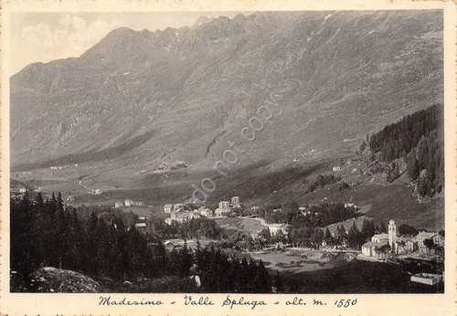 Cartolina Madesimo Valle Spluga 1939