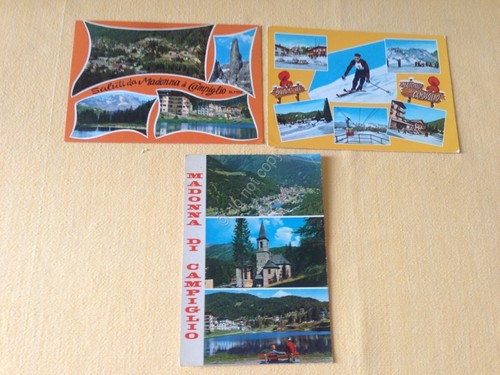 Cartolina Madonna di Campiglio lotto di 3 cartoline con vedutine …