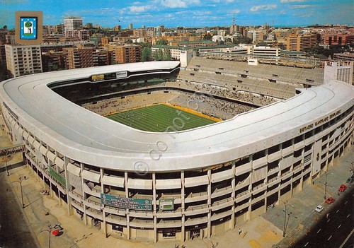 Cartolina Madrid Estadio Santiago Bernabeu 1986