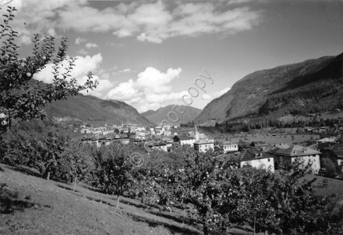 Cartolina Malè panorama 1963