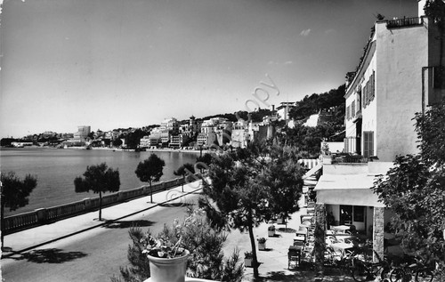 Cartolina Mallorca Palma panorama 1957