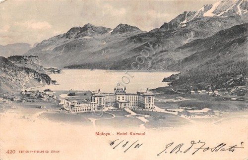 Cartolina Maloya Hotel Kursaal 1901