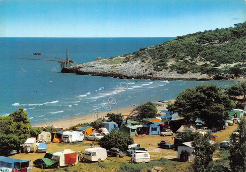 Cartolina Manacore Gargano Camping Internazionale Roulotte tende