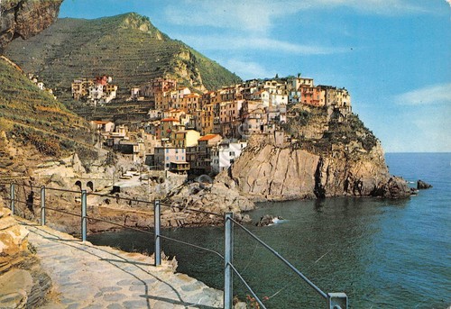 Cartolina Manarola Cinque Terre Panorama 1986 (La Spezia)