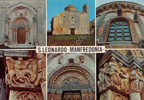 Cartolina Manfredonia San Leonardo vedute varie anni '70