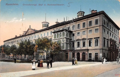 Cartolina Mannheim Grossherzogl. Hof. u. Nationaltheater 1912