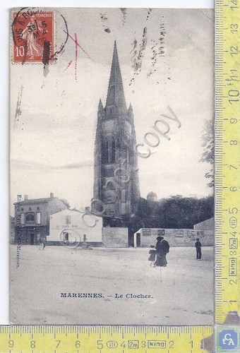 Cartolina Marennes - Le Clocher - Vg France Congo B. …