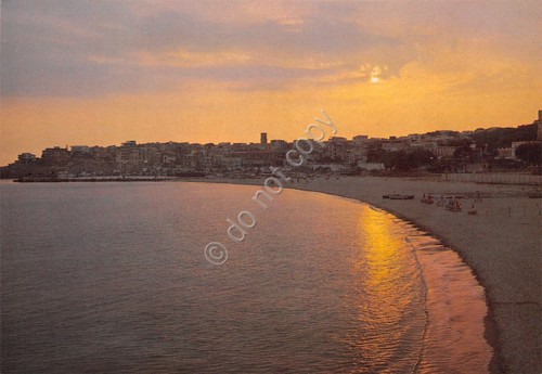 Cartolina Marina di Camerota Baia al tramonto anni '70