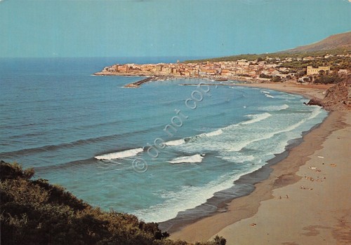 Cartolina Marina di Camerota panorama da una spiaggia anni '70