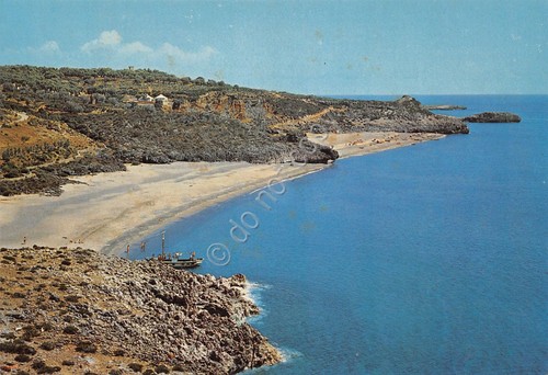 Cartolina Marina di Camerota spiaggia Porticello anni '70