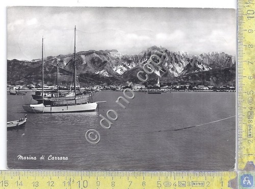 Cartolina Marina di Carrara - Barche - 1962 (Massa)
