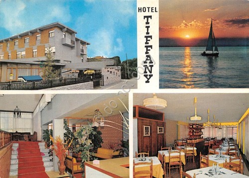 Cartolina Marina di Massa Hotel Tiffany 4 vedute