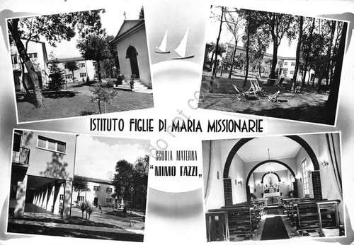 Cartolina Marina di Massa Istituto Figlie di Maria Missionarie Scuola …