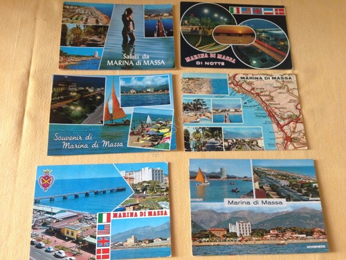 Cartolina Marina di Massa lotto di 6 cartoline con vedutine …
