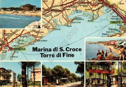 Cartolina Marina di Santa Croce Torre di Fine vedute e …