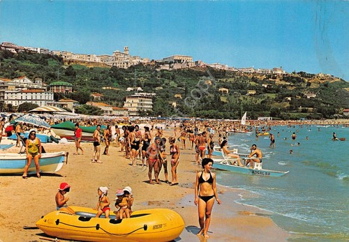 Cartolina Marina di Vasto Spiaggia 1979 (Chieti)