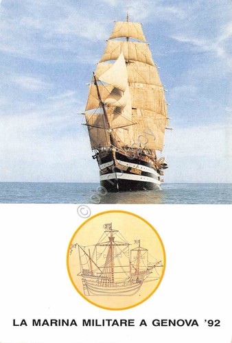 Cartolina Marina Militare Nave Scuola Amerigo Vespucci Caravella S. Maria …
