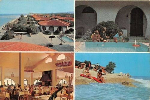 Cartolina Marotta Residence Il Girasole vedute 1978 (Pesaro)