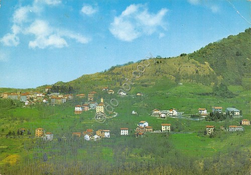 Cartolina Marzano panorama 1971 piega (Genova)