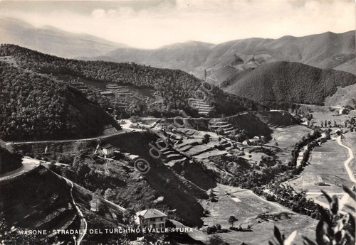 Cartolina Masone Stradale del Turchino e Valle Stura panorama anni …