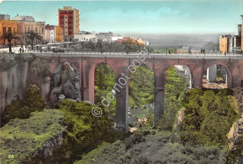Cartolina Massafra Ponte e Burrone S.