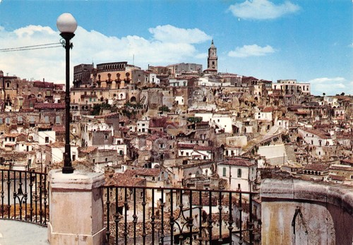 Cartolina Matera Veduta parziale Sasso Caveoso 1978