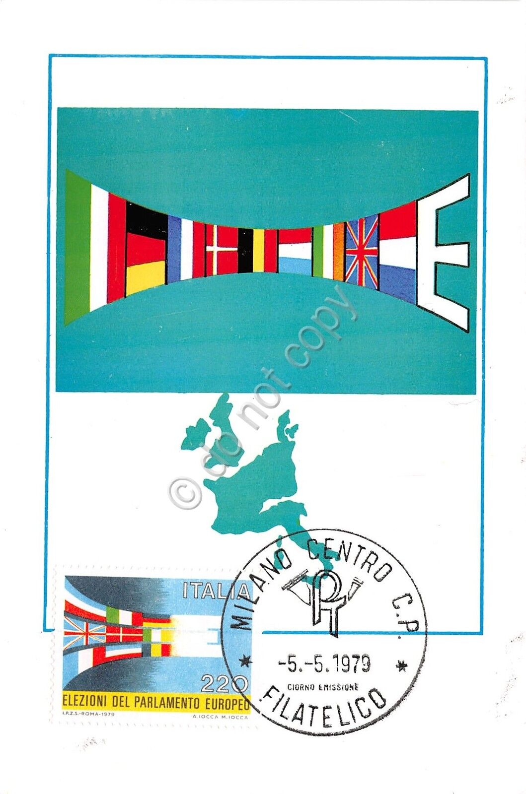 Cartolina Maximum - Elezioni del Parlamento Europeo - 1979