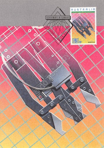 Cartolina Maximum Australia Achievments in technology card 3 1987