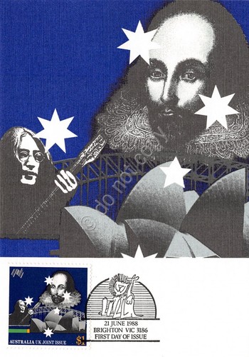 Cartolina Maximum Australia joint issue with UK John Lennon Brighton …