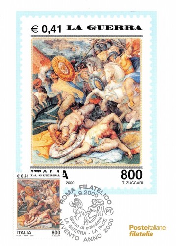 Cartolina Maximum Avvento La guerra 2000