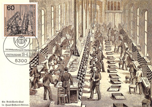 Cartolina Maximum Briefverteilung Berlin 1984