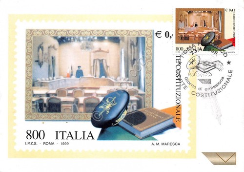 Cartolina Maximum Corte Costituzionale 1999