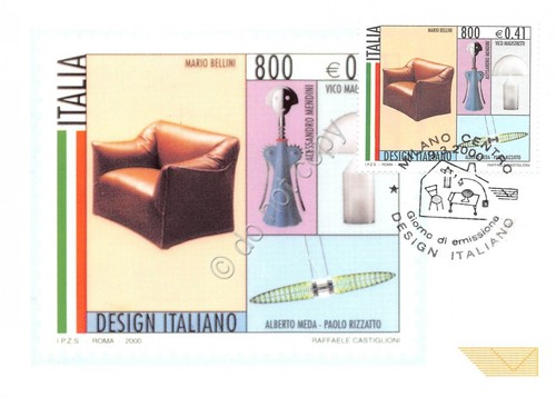 Cartolina Maximum Design Italiano Alberto Meda Mario Bellini Paolo Rizzatto …