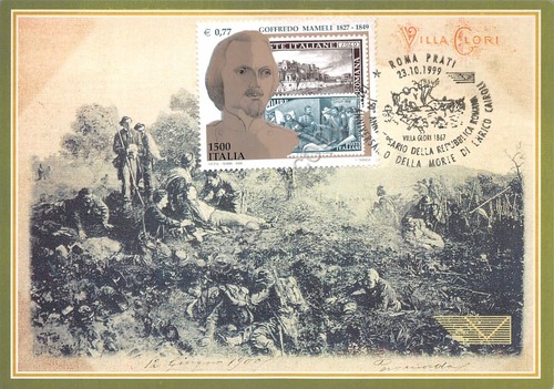 Cartolina Maximum Filatelica Enrico Cairoli Anniversario lire 1500 1999