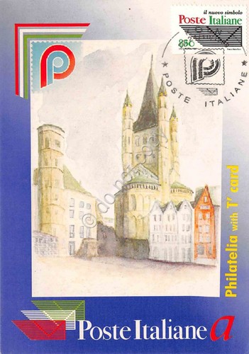 Cartolina Maximum Filatelica Philatelia with T' Card lire 850 1999