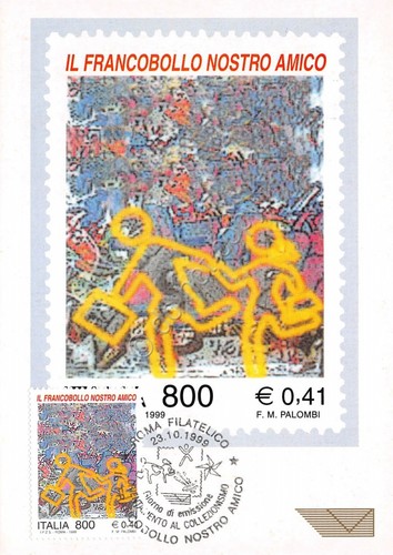 Cartolina Maximum Francobollo nostro amico ? 0.41 1999