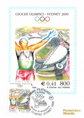 Cartolina Maximum Giochi Olimpici Sydney 2000